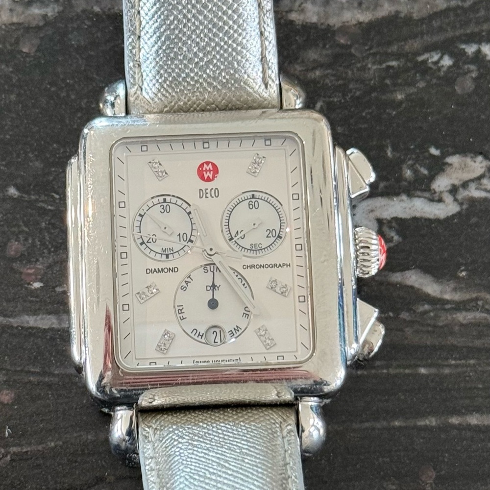 Michele Silver Chronograph Smartwatch